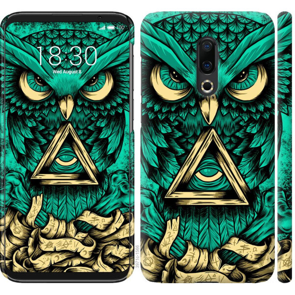 

Чехол на Meizu 16 Plus Сова Арт-тату (04798)
