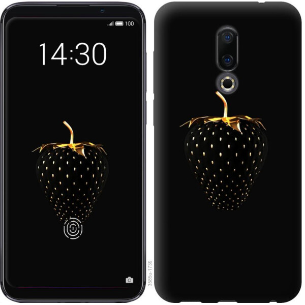 

Чехол на Meizu 16 Черная клубника (04798)