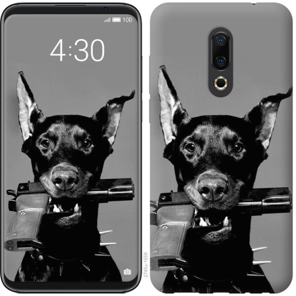 

Чехол на Meizu 16th Доберман (04798)