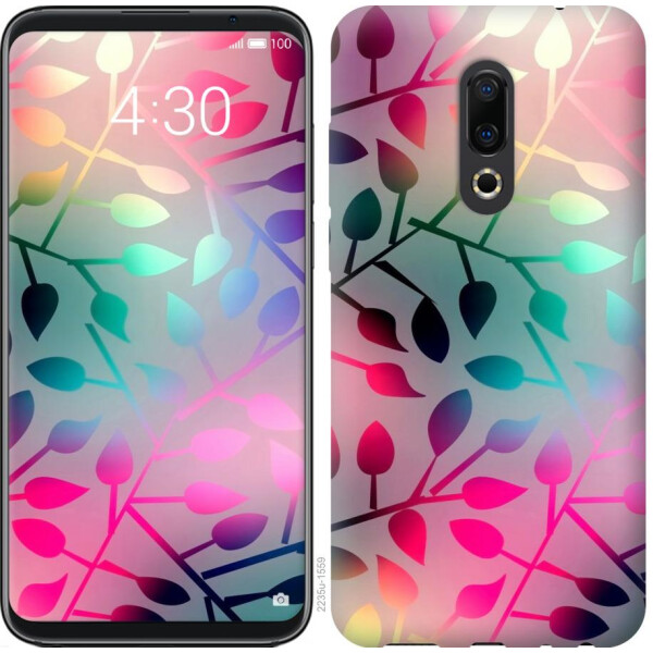 

Чехол на Meizu 16th Листья (04798)