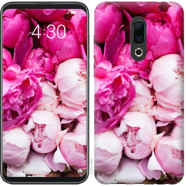 

Чехол на Meizu 16th Розовые пионы (04798)