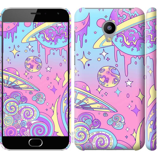 

Чехол на Meizu M2 Розовая галактика (04798)