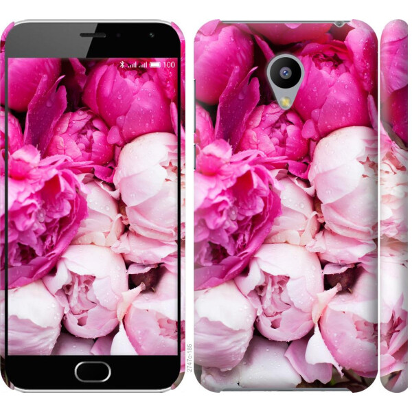 

Чехол на Meizu M2 Розовые пионы (04798)