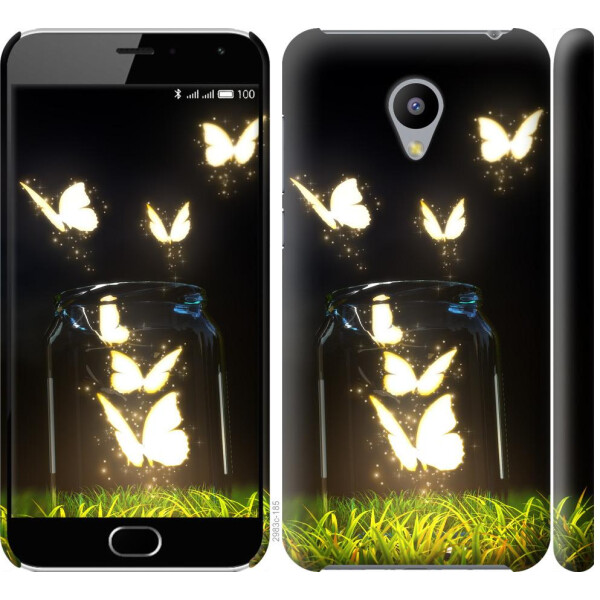 

Чехол на Meizu M2 Светящиеся бабочки (04798)