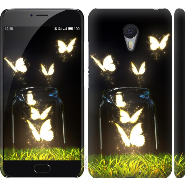 

Чехол на Meizu M3 Note Светящиеся бабочки (04798)