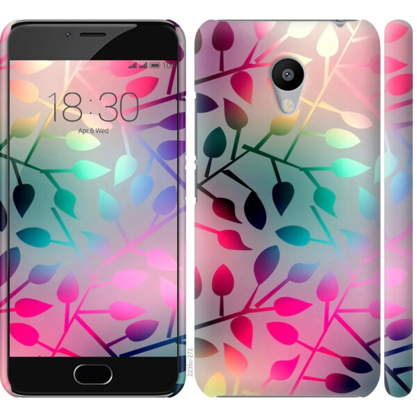

Чехол на Meizu M3 Листья (04798)