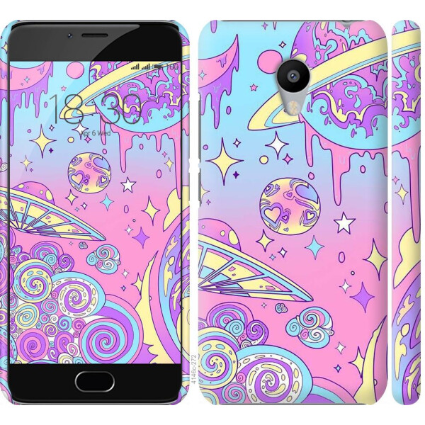 

Чехол на Meizu M3 Розовая галактика (04798)
