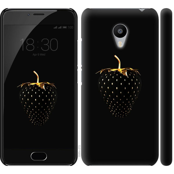 

Чехол на Meizu M3s Черная клубника (04798)