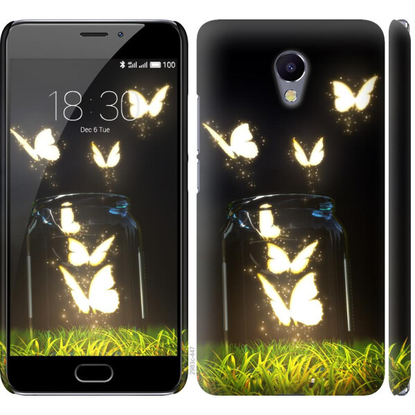 

Чехол на Meizu M5 Note Светящиеся бабочки (04798)