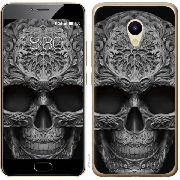 

Чехол на Meizu M5 skull-ornament (04798)