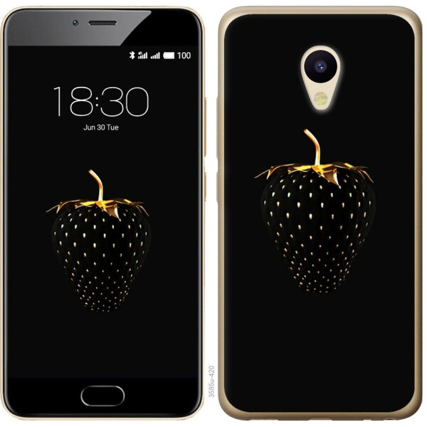 

Чехол на Meizu M5 Черная клубника (04798)
