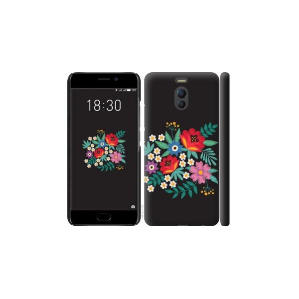 

Чехол на Meizu M6 Note Вышитые цветы (04798)
