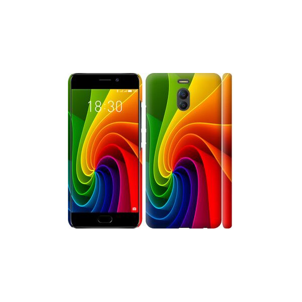 

Чехол на Meizu M6 Note Радужный вихрь (04798)