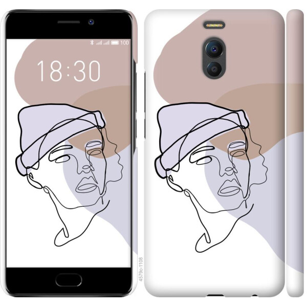 

Чехол на Meizu M6 Note Силуэт (04798)
