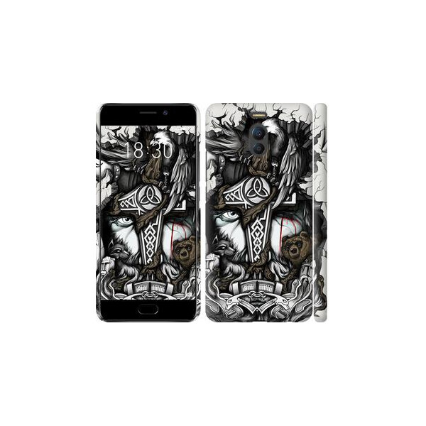 

Чехол на Meizu M6 Note Тату Викинг (04798)