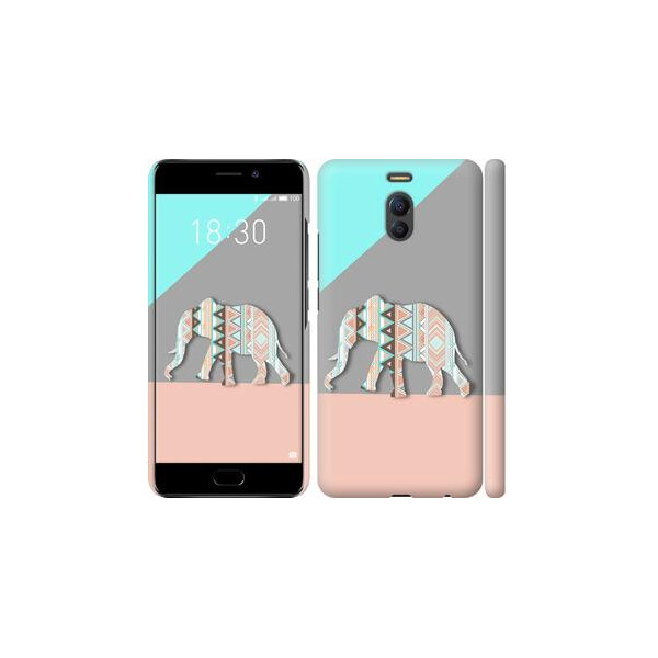 

Чехол на Meizu M6 Note Узорчатый слон (04798)