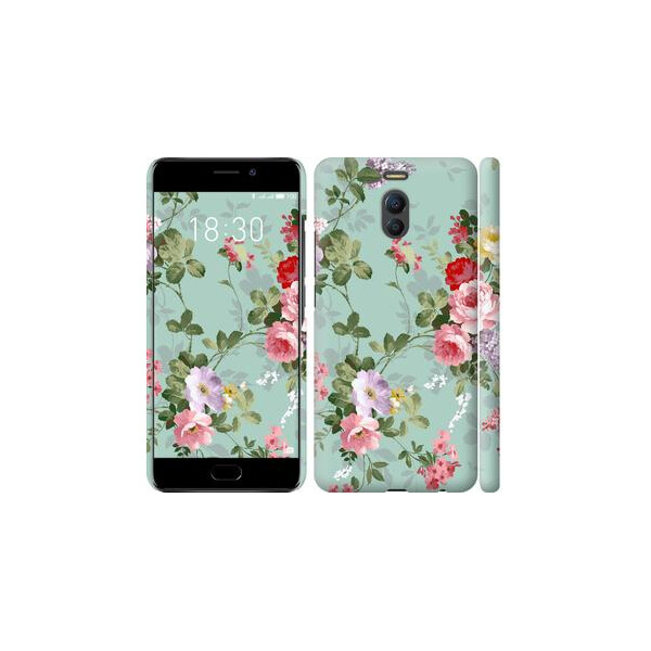 

Чехол на Meizu M6 Note Цветочные обои 2 (04798)