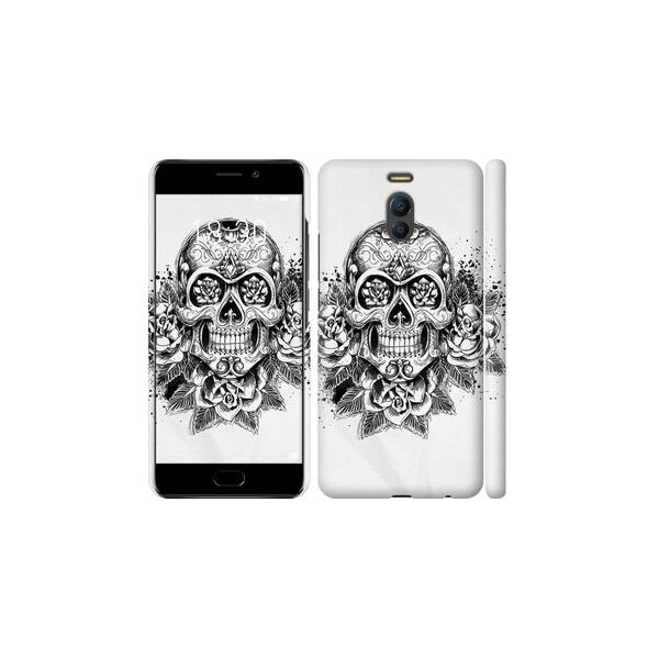 

Чехол на Meizu M6 Note Череп и розы (04798)