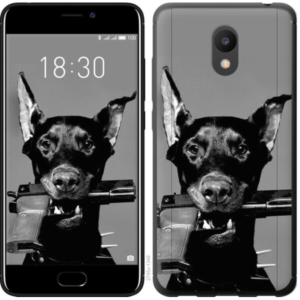 

Чехол на Meizu M6 Доберман (04798)