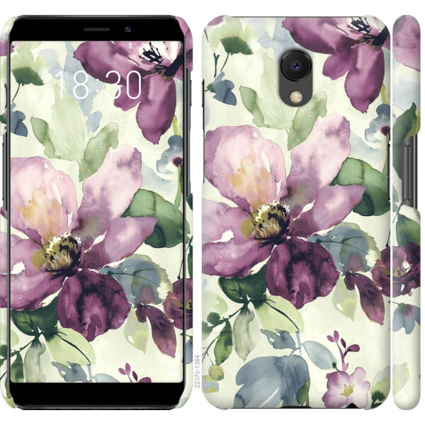 

Чехол на Meizu M6s Цветы акварелью (04798)