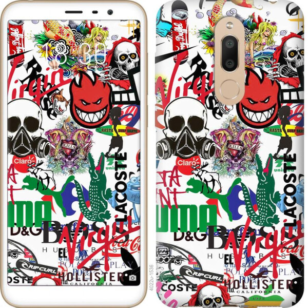 

Чехол на Meizu M6T Many different logos (04798)