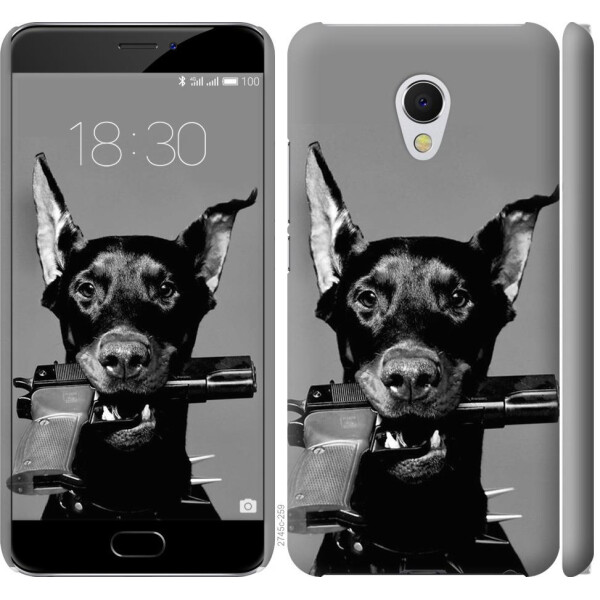 

Чехол на Meizu MX6 Доберман (04798)