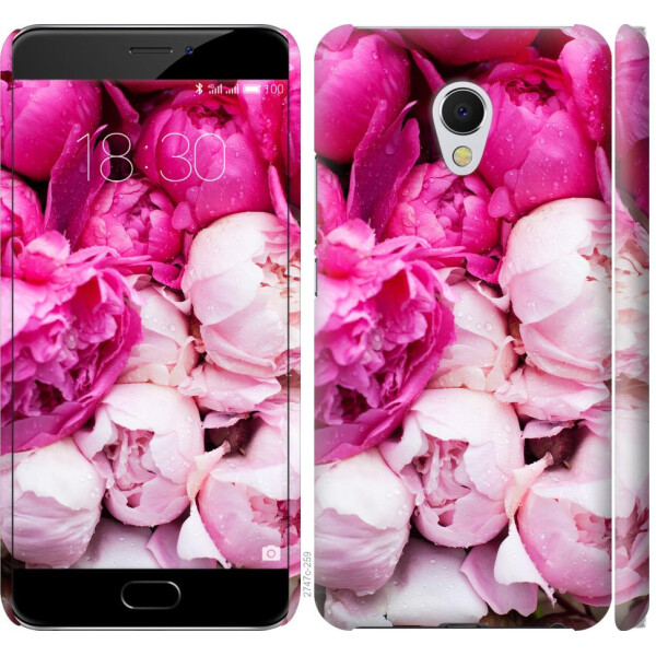 

Чехол на Meizu MX6 Розовые пионы (04798)