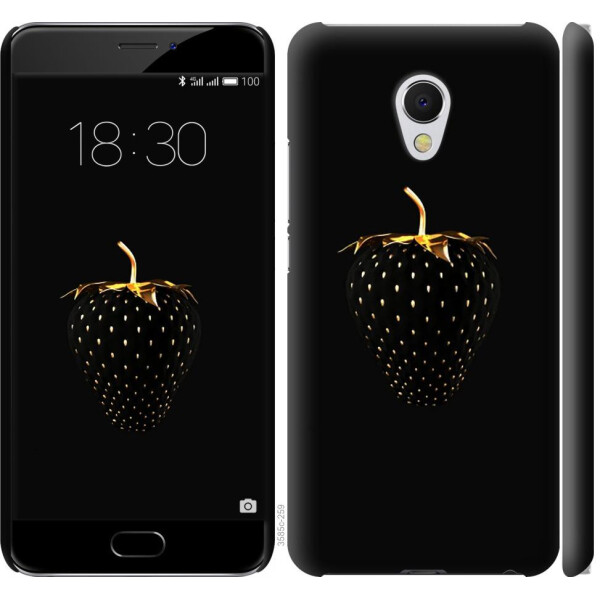 

Чехол на Meizu MX6 Черная клубника (04798)