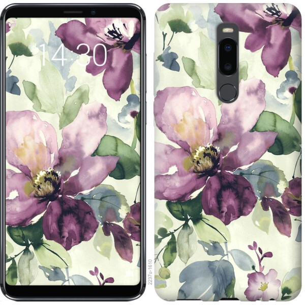 

Чехол на Meizu Note 8 Цветы акварелью (04798)