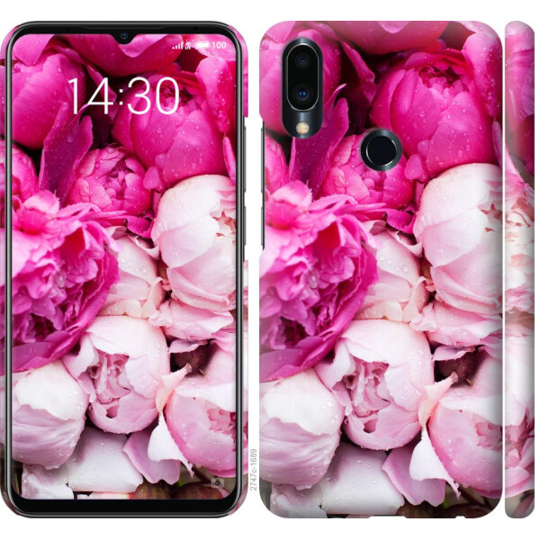 

Чехол на Meizu Note 9 Розовые пионы (04798)