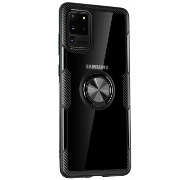 

TPU+PC чехол Deen CrystalRing for Magnet (opp) для Samsung Galaxy S20 Ultra Бесцветный / Черный (is_00000038245_4)