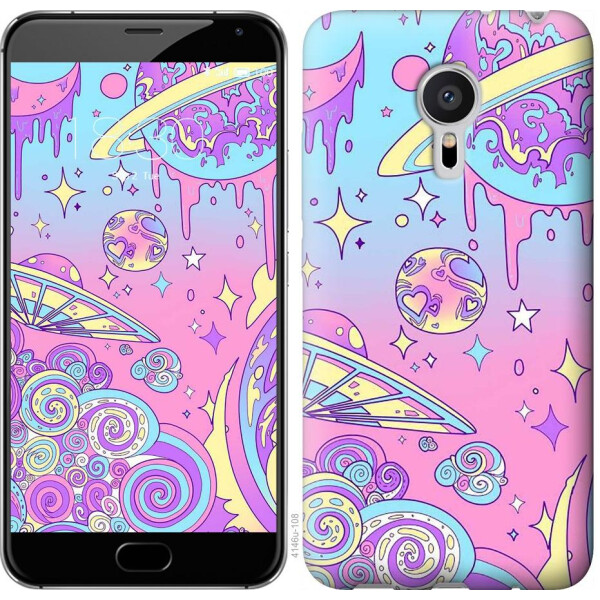 

Чехол на Meizu Pro 5 Розовая галактика (04798)