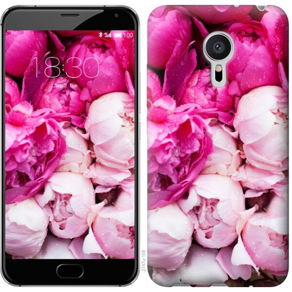

Чехол на Meizu Pro 5 Розовые пионы (04798)