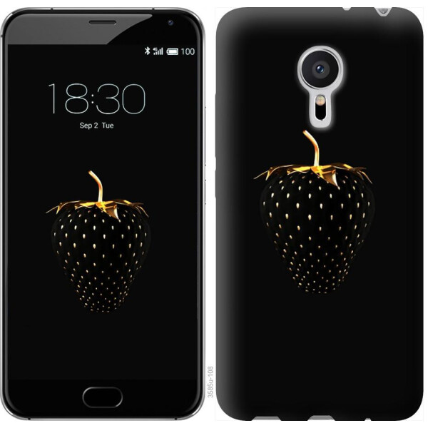 

Чехол на Meizu Pro 5 Черная клубника (04798)