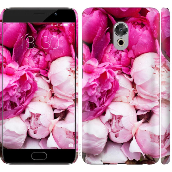 

Чехол на Meizu Pro 6 Plus Розовые пионы (04798)