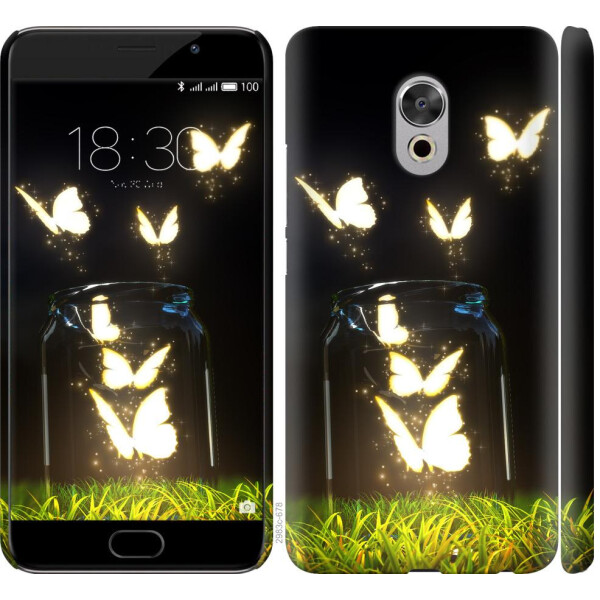 

Чехол на Meizu Pro 6 Plus Светящиеся бабочки (04798)