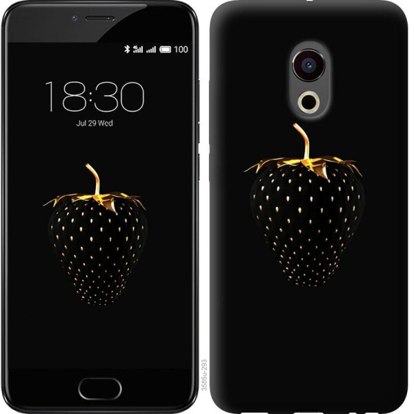 

Чехол на Meizu Pro 6 Черная клубника (04798)
