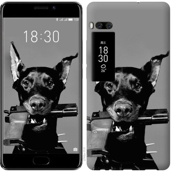 

Чехол на Meizu Pro 7 Plus Доберман (04798)