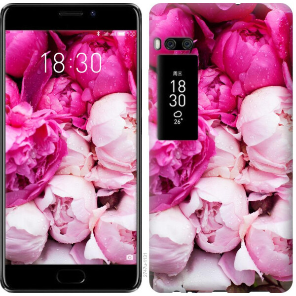 

Чехол на Meizu Pro 7 Plus Розовые пионы (04798)