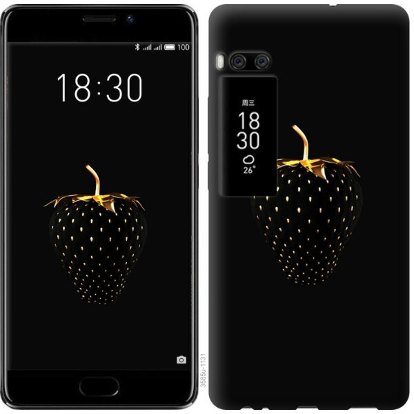 

Чехол на Meizu Pro 7 Plus Черная клубника (04798)