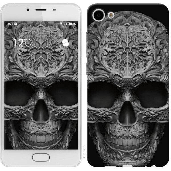 

Чехол на Meizu U10 skull-ornament (04798)