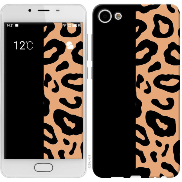 

Чехол на Meizu U10 Пятна леопарда (04798)
