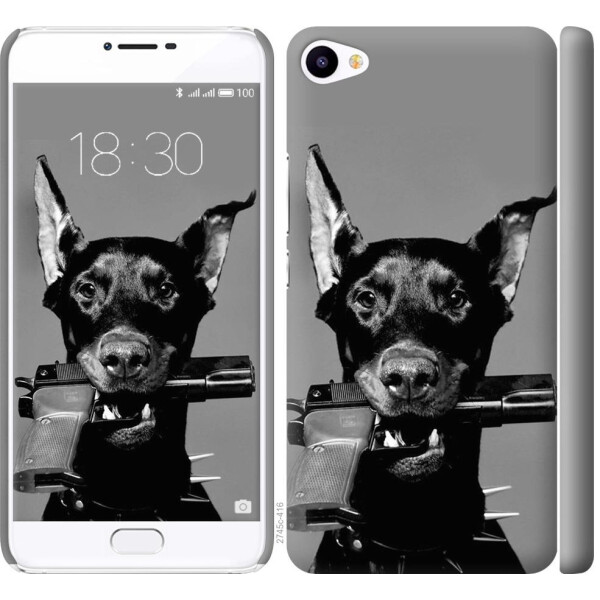 

Чехол на Meizu U20 Доберман (04798)