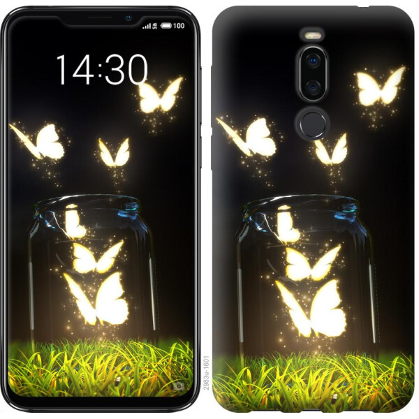 

Чехол на Meizu X8 Светящиеся бабочки (04798)
