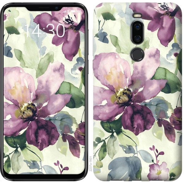 

Чехол на Meizu X8 Цветы акварелью (04798)