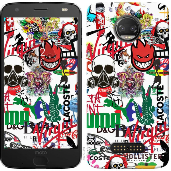 

Чехол на Motorola Moto G5 PLUS Many different logos (04798)