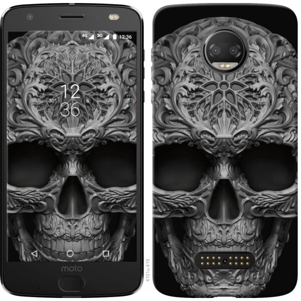 

Чехол на Motorola Moto G5 PLUS skull-ornament (04798)
