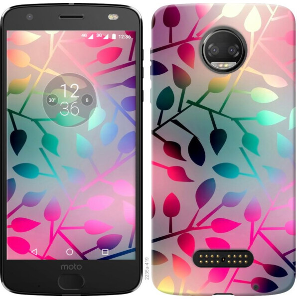 

Чехол на Motorola Moto G5 PLUS Листья (04798)