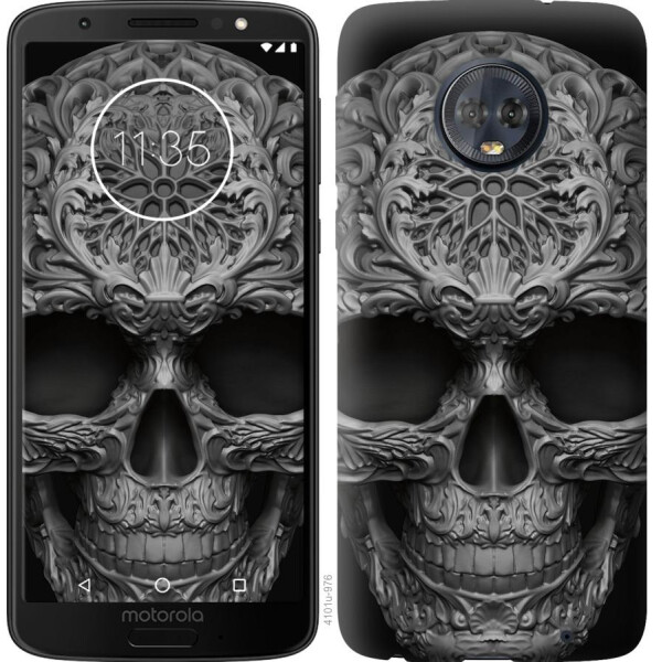 

Чехол на Motorola Moto G6 Plus skull-ornament (04798)