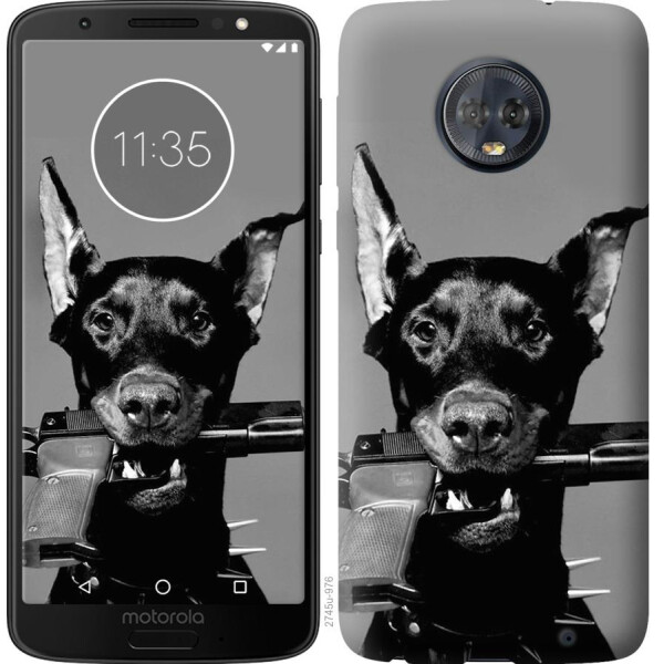 

Чехол на Motorola Moto G6 Plus Доберман (04798)